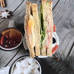 ไข่ดาวนึ่ง ปูอัด