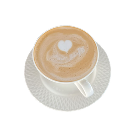 คาเฟ่ ลาเต้ร้อน