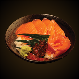 ข้าวหน้าปลาแซลมอน ใหญ่