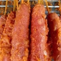 ฮอดดอกแดงชุบแป้งทอด