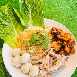 กาแฟ+โดนัท+ข้าวโพดคลุกเนย