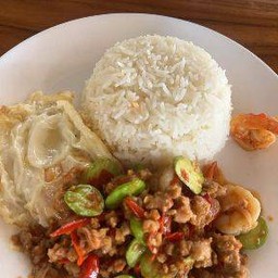 สตอกุ้งราดข้าว