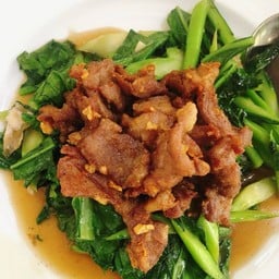 คะน้าเนื้อน้ำมันหอย