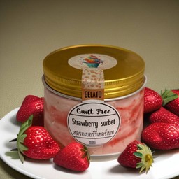 Strawberry Sorbet (Vegan and Gluten Free)