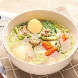 แกงจืดเต้าหู้หมูสับ