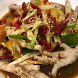 ส้มตำตีนไก่ปูปลาร้า