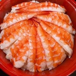 ข้าวหน้ากุ้งซูชิ 8 ชิ้น