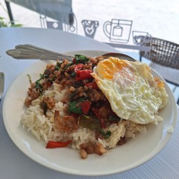 ข้าวกระเพราหมูสับ+ไข่ดาว
