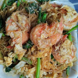 ผัดซีอิ๊วกุ้งเส้นหมี่