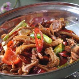 干锅牛杂 เครื่องในวัวหม้อไฟ