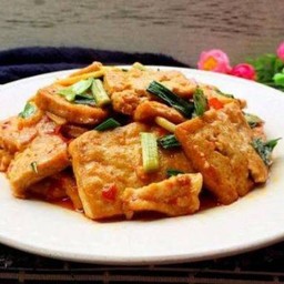 069  家常豆腐 เต้าหู้กระทะร้อน