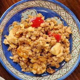 หมูสับผัดไข่เค็ม