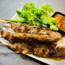 โคขุนเสียบไม้ย่าง