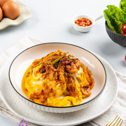 ข้าวไข่ข้นพริกเผาไก่กลมกล่อม