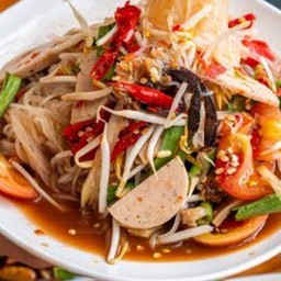 ตำป่าเส้นเล็กปูปลาร้า