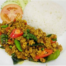 ข้าวคั่วกลิ้งหมู