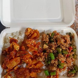 ข้าวราดแกง ราดได้ 2 อย่าง