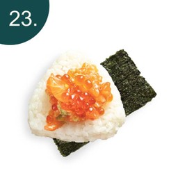 แซลมอนดิบ วาซาบิ ไข่ปลาแซลมอน