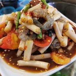 ตำไหลบัวกุ้งสด