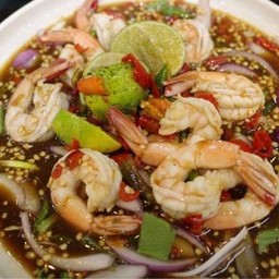 ยำกุ้งสุก