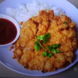 ข้าวไข่เจียวกุ้งสับ