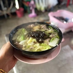 แกงจืดเต้าหู้หมูสับผักกาด +สาหร่าย