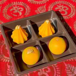 ขนมลาดูนมสด 2 โมทกะนมสด 2 ถวายพระพิฆเนศ