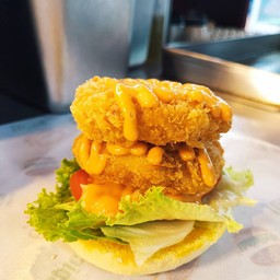 เบอร์เกอร์ดับเบิ้ลไก่ทอด