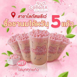 ชุดเซ็ตสุดคุ้ม ซื้อชานมไต้หวัน 5แก้ว รับฟรีไข่มุกผสมคอลลาเจน 5แก้ว