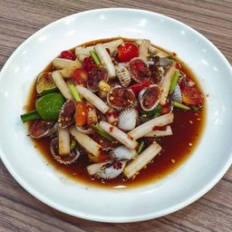 ยำไหลบัวหอยแคลง