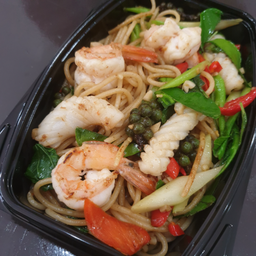สปาเก็ตตี้ผัดขี้เมาทะเล