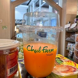 น้ำส้มคั้นสด 95% 1 แก้ว