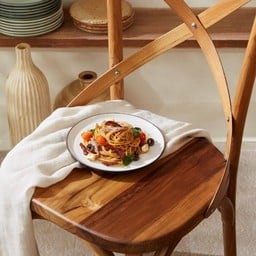 Sun dried tomato spaghetti with anchovy