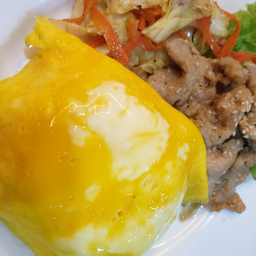 ข้าวหน้าไข่ข้นหมูเกาหลี