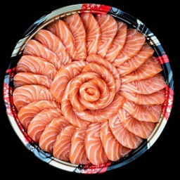 แซลมอน ซาชิมิ 1000 กรัม  แถมฟรี! โชยุ วาซาบิ หัวไชเท้าและตะเกียบ