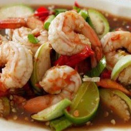 ตำเหลากุ้งสุก