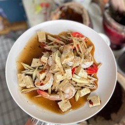 ตำซั่วกุ้งหมูยอ