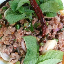 ลาบเนื้อสุก