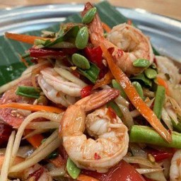 ตำกุ้งสุก