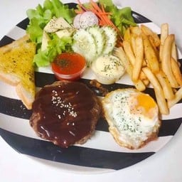 สเต็กหมูบดBBQ