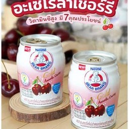 นมหมีอะเซโรล่าเชอร์รี่