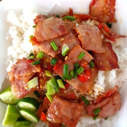 ข้าวราด เบเค่อนพริกเกลือ