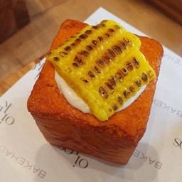 Corn custard cream toast