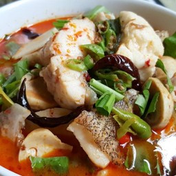 ต้มยำหัวปลาเก๋า น้ำข้น|น้ำใส (ถ้วย)