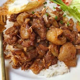 ข้าวไก่กระเทียม