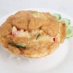 ไข่เจียวทรงเครื่อง กับข้าว