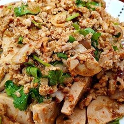 ลาบหมูยอ หมูสับ