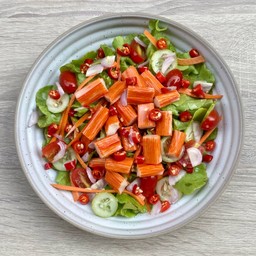 ยำสลัดปูอัด (Spicy Crab Stick Salad)