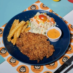 สเต็กไก่ทอด