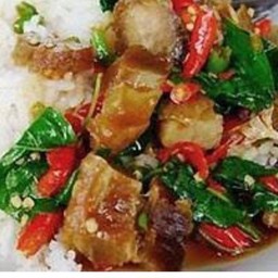 ข้าวกะเพราหมูกรอบ